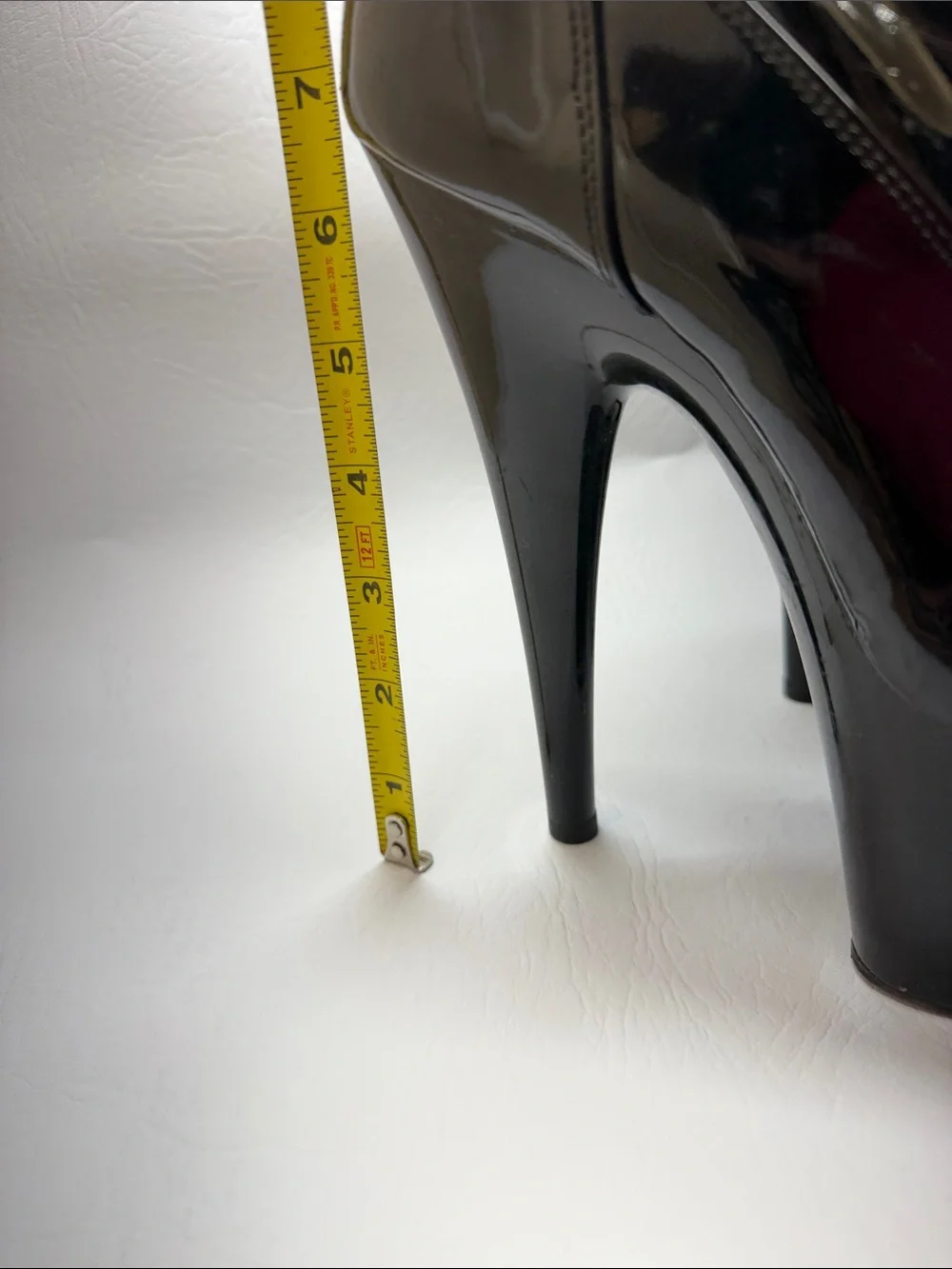 Glossy Black Patent Over-the-Knee Platform Boots